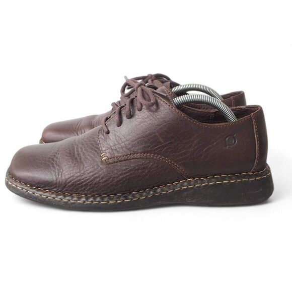 Born Leather Square Toe Oxfords Brown B6032 i2 Men's 10/44 - Picture 2 of 11